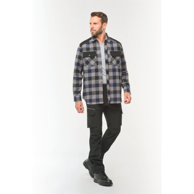 Men’s checked shirt with pockets